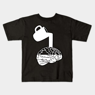 coffee for the brain Kids T-Shirt